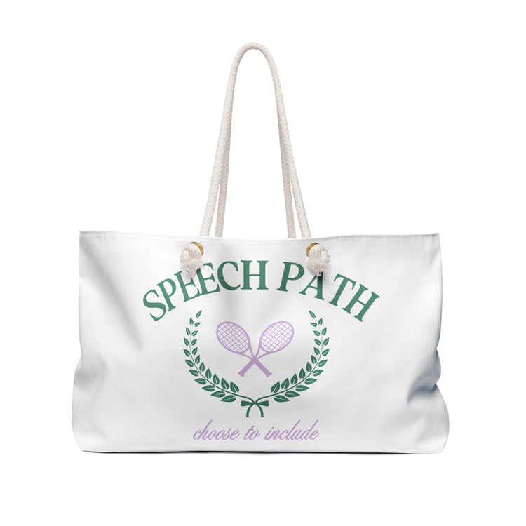 speech path oversized tote bag