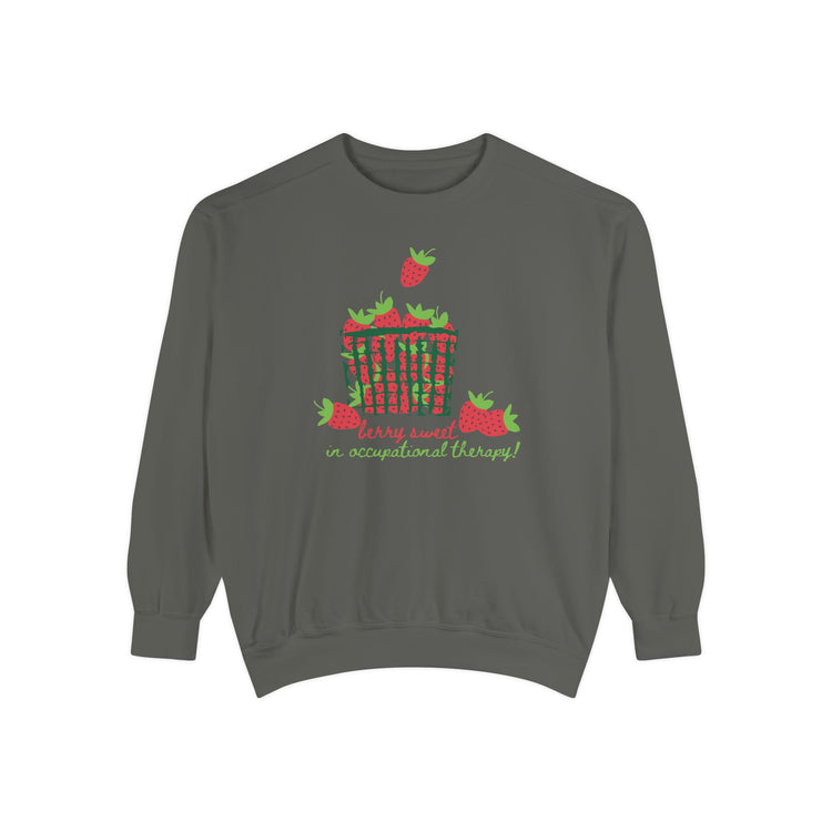berry sweet in OT comfort colors crewneck