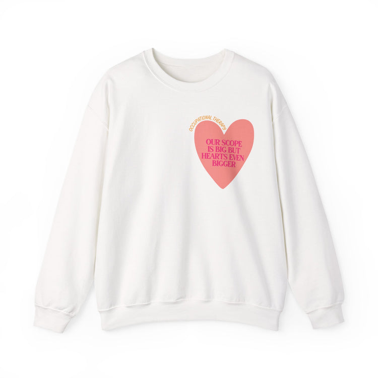 OT big scope heart crewneck
