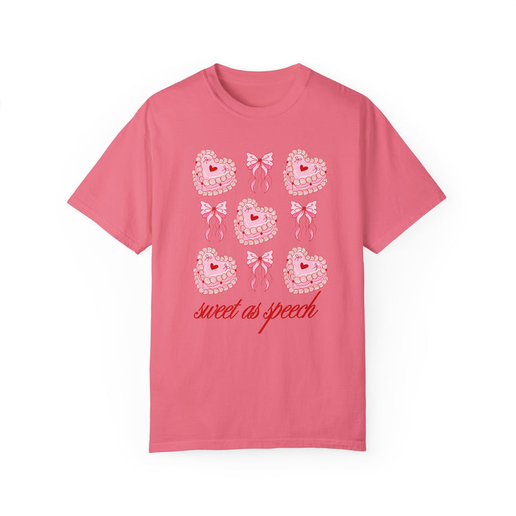 sweet as speech cake comfort colors tee