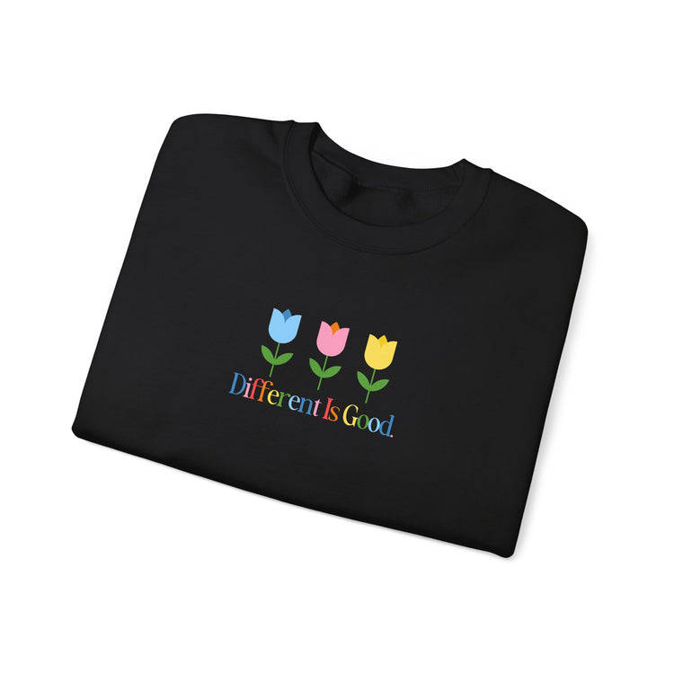 different is good tulips crewneck