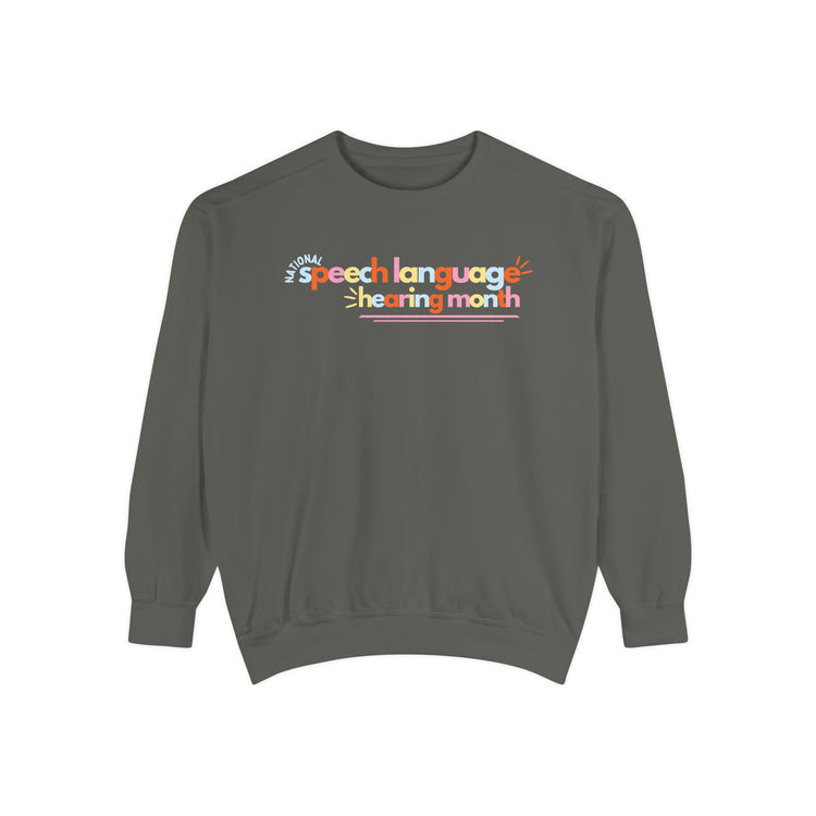 NSLHM colorful bold comfort colors crewneck