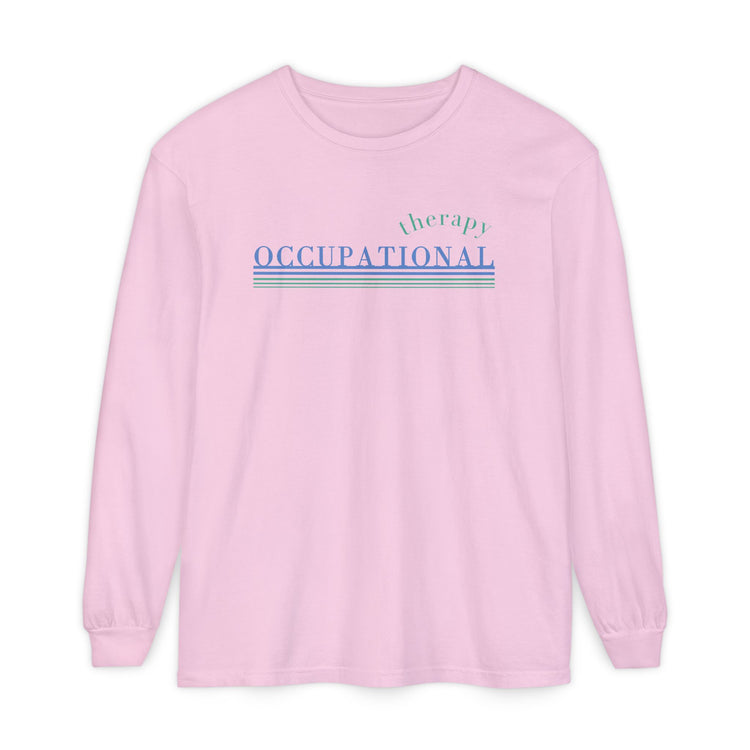 OT blue lines comfort colors long sleeve tee