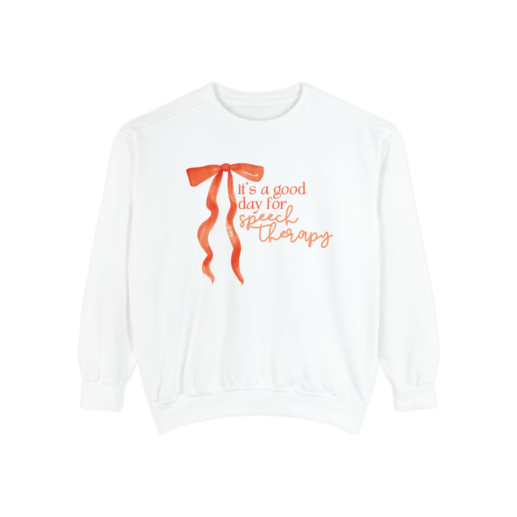 it's a good day for speech comfort colors crewneck