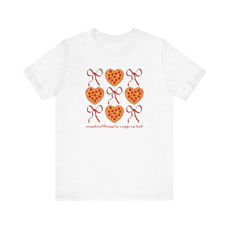 OT has a pizza my heart short sleeve tee