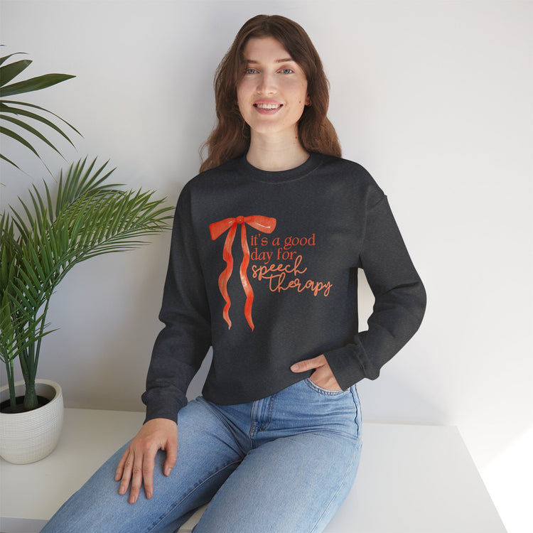 it's a good day for speech crewneck