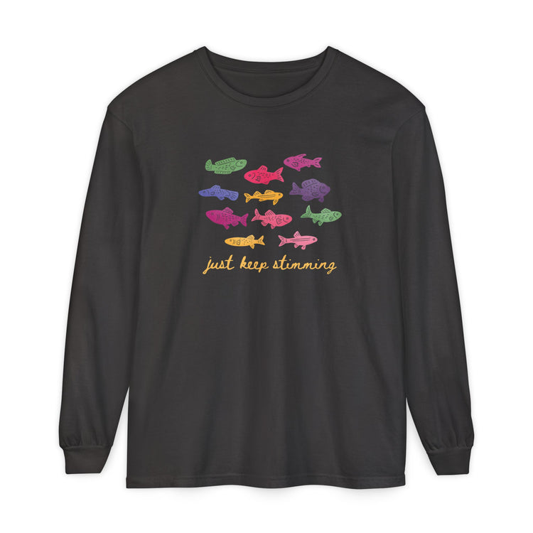 just keep stimming! long sleeve tee