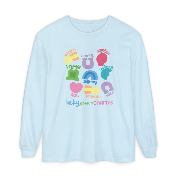 lucky speech charms long sleeve tee