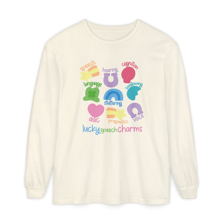lucky speech charms long sleeve tee