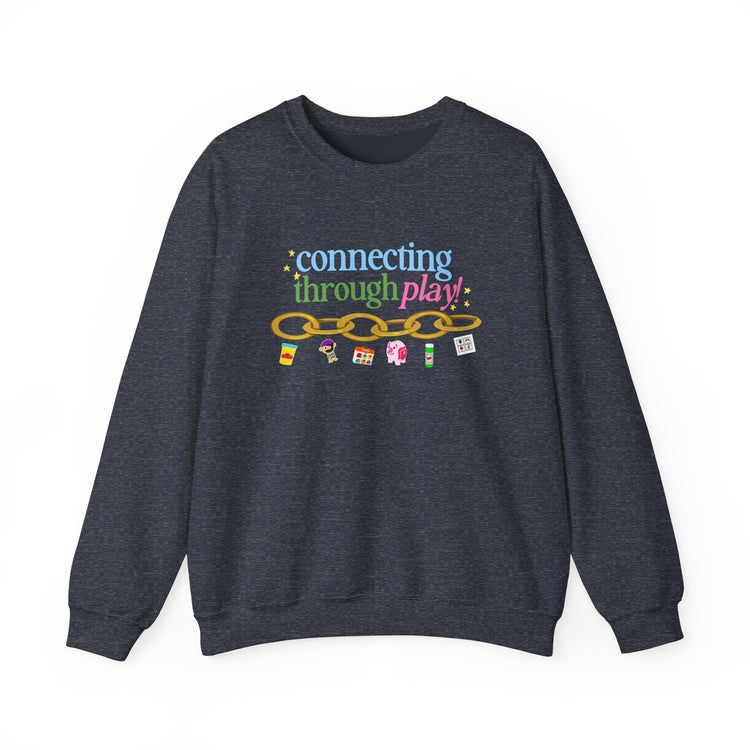 connecting through play chain crewneck