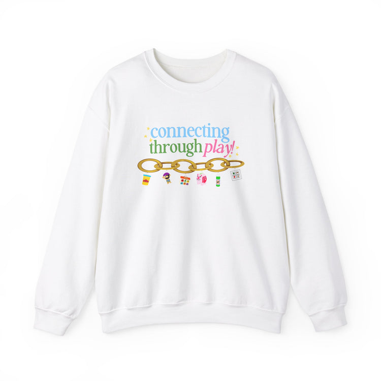 connecting through play chain crewneck
