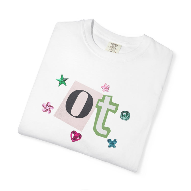 OT newspaper gem comfort colors tee