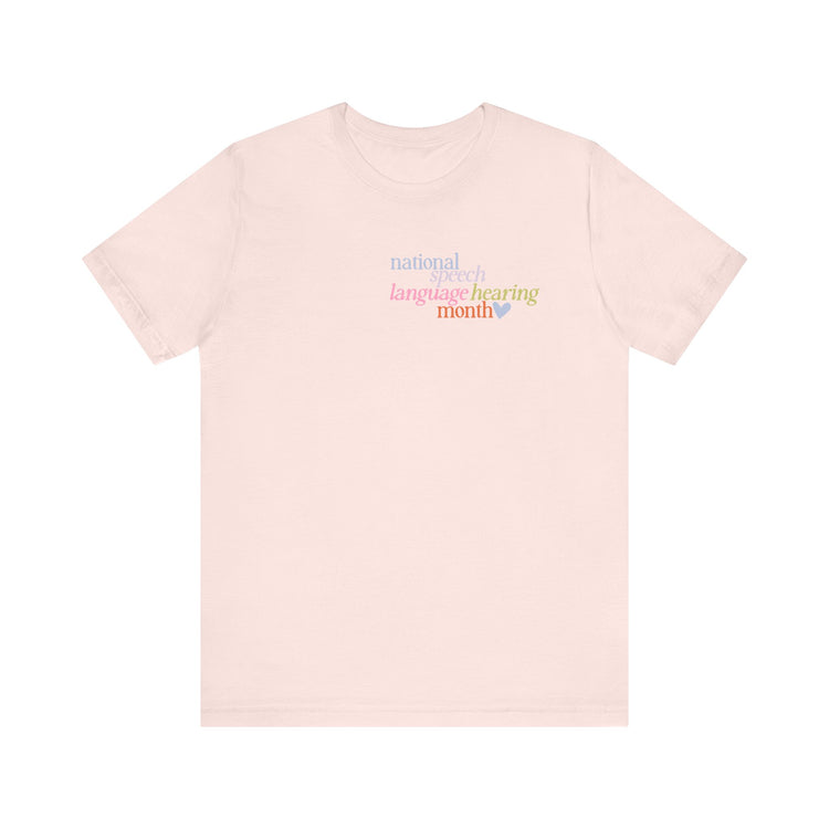NSLHM heart colorful short sleeve tee