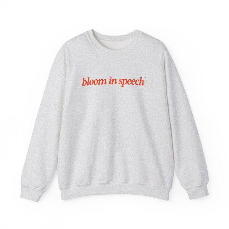 bloom in speech flowers crewneck