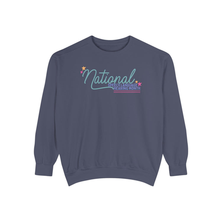 NSLHM stars comfort colors crewneck