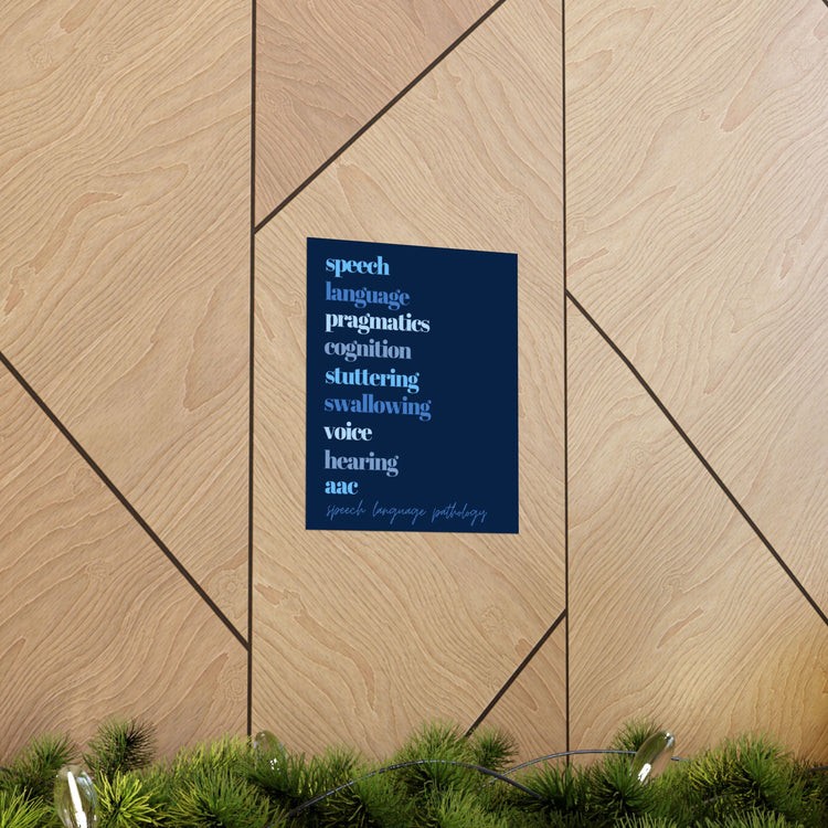SLP scope blue wall poster