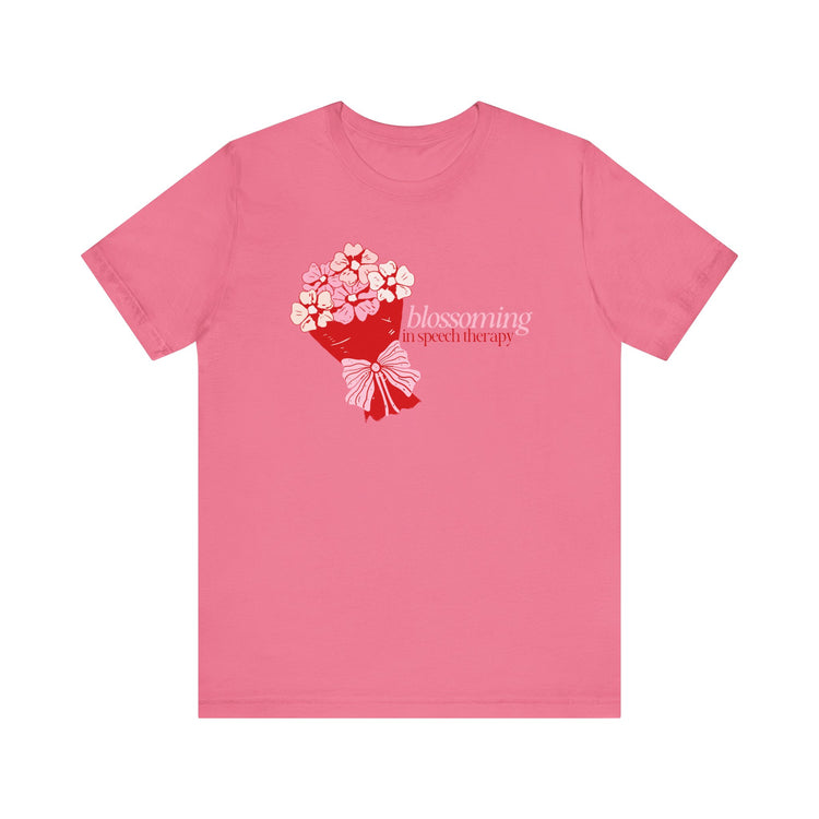 blossoming in speech flowers tee