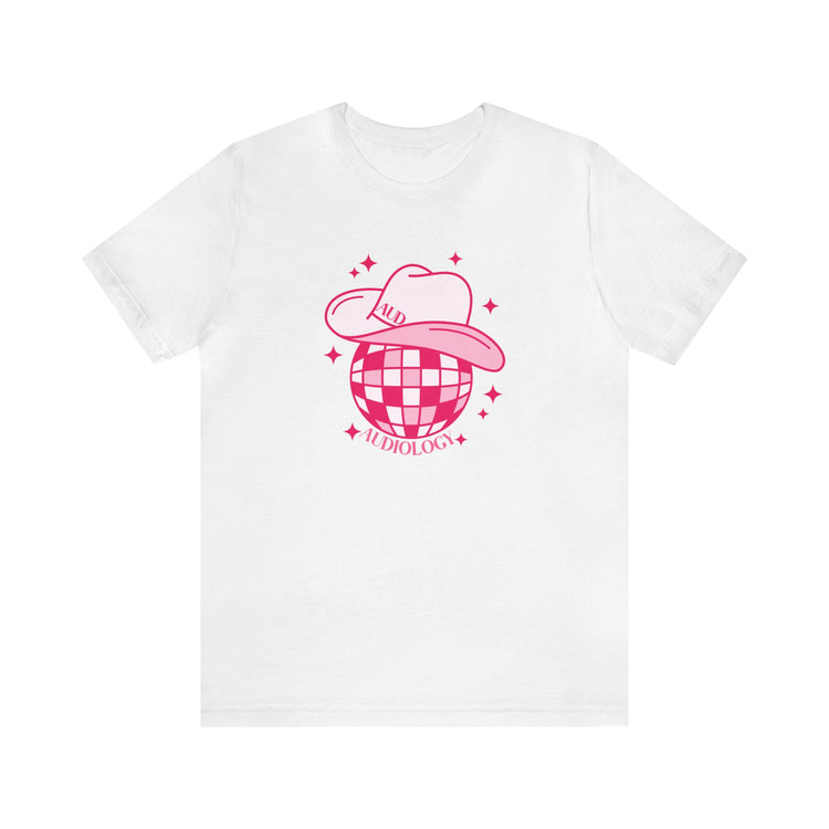 disco cowboy audiology short sleeve tee