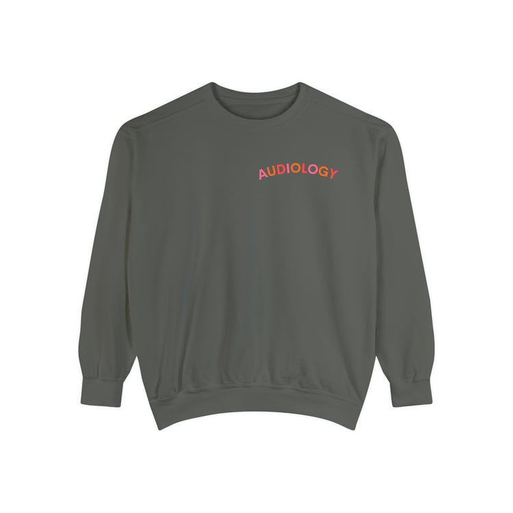 colorful audiology arch comfort colors crewneck
