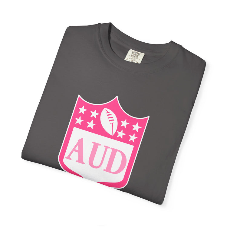 AUD football crest comfort colors tee