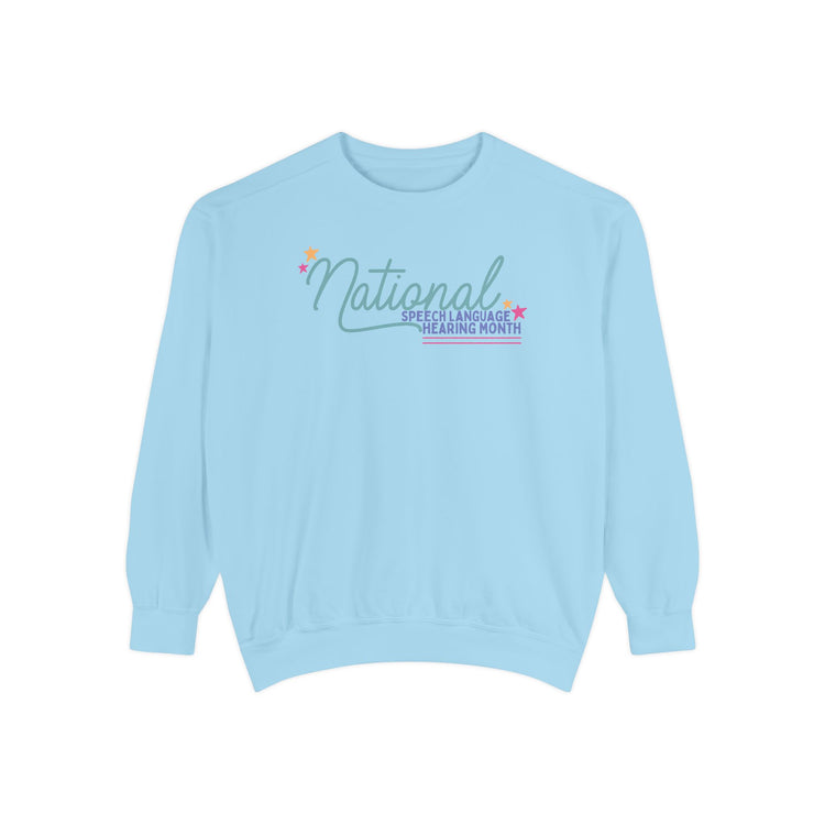 NSLHM stars comfort colors crewneck