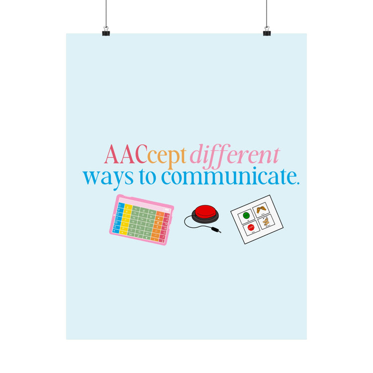 AACcept different ways to communicate wall poster