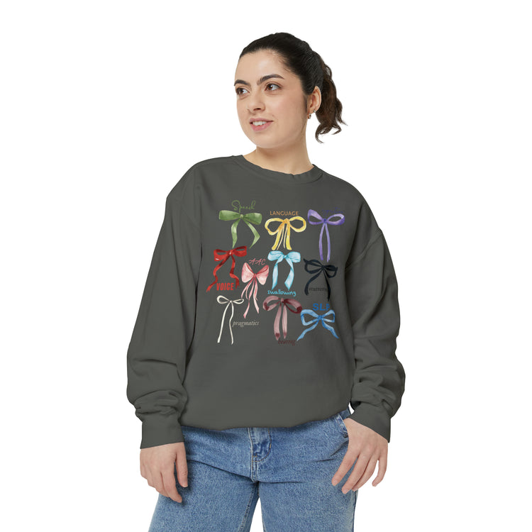 SLP era bow comfort colors crewneck