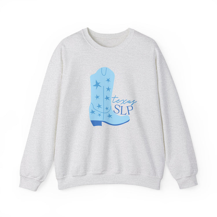 blue boot texas SLP crewneck