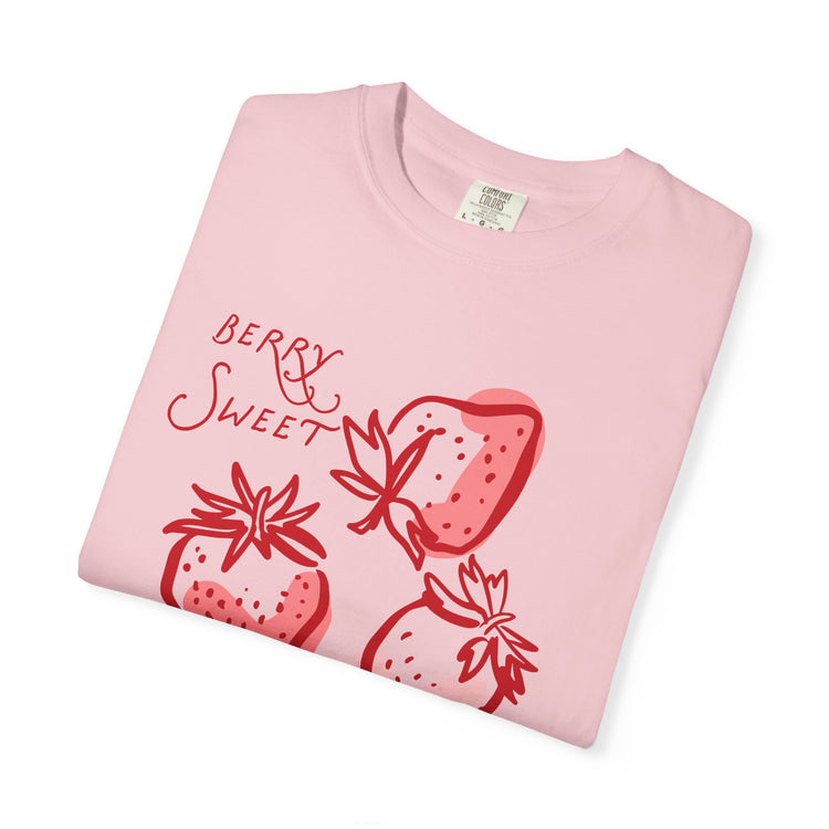 strawberry speech comfort colors tee