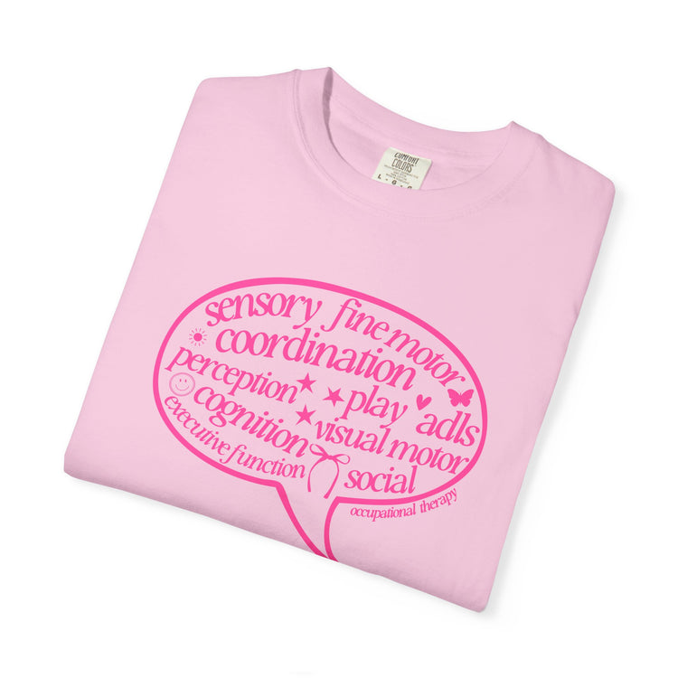 OT pink scope bubble comfort colors tee
