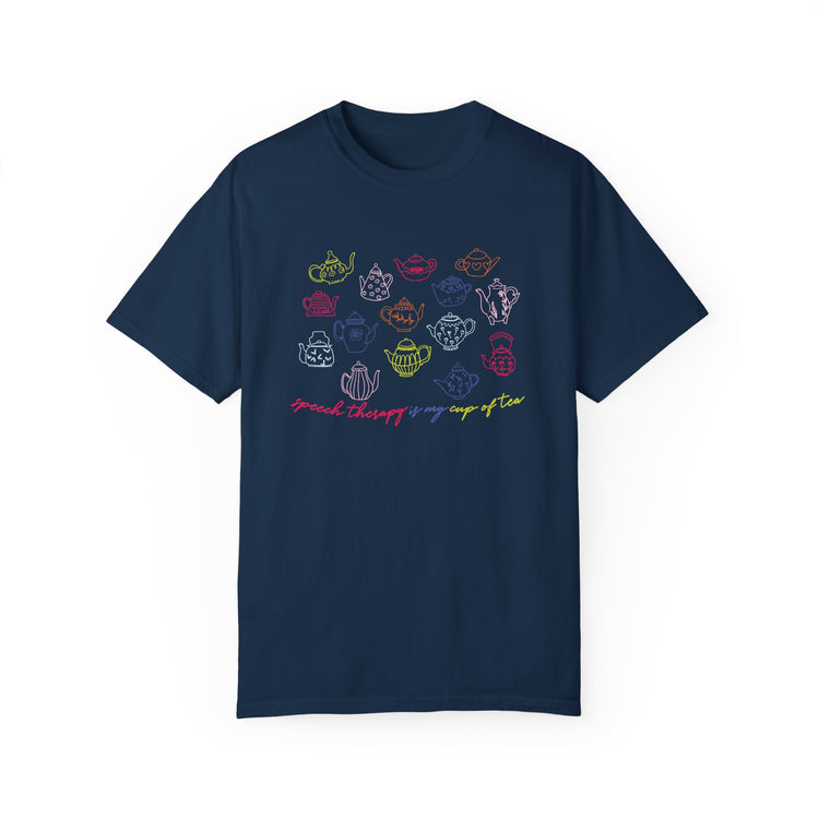 speech therapy is my cup of tea comfort colors tee
