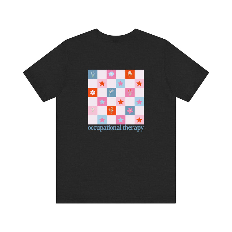 bloom in OT front/back short sleeve tee