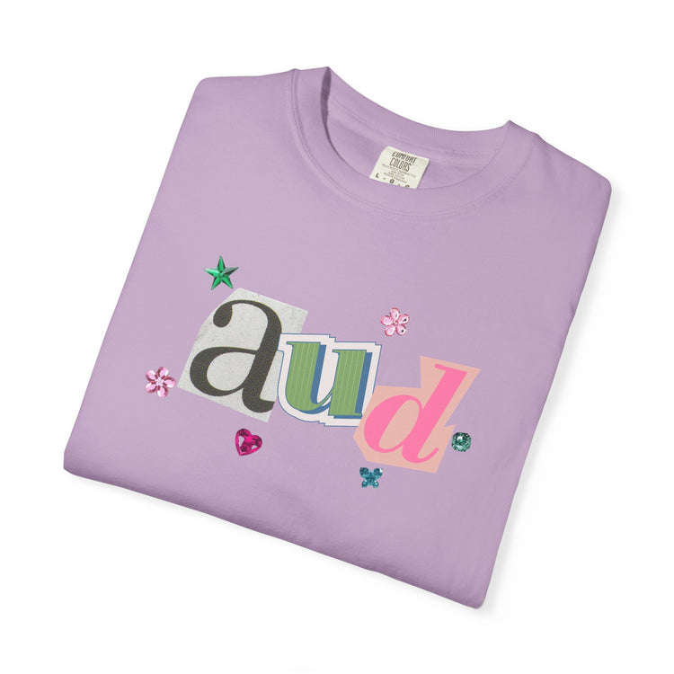 AUD newspaper gem comfort colors tee