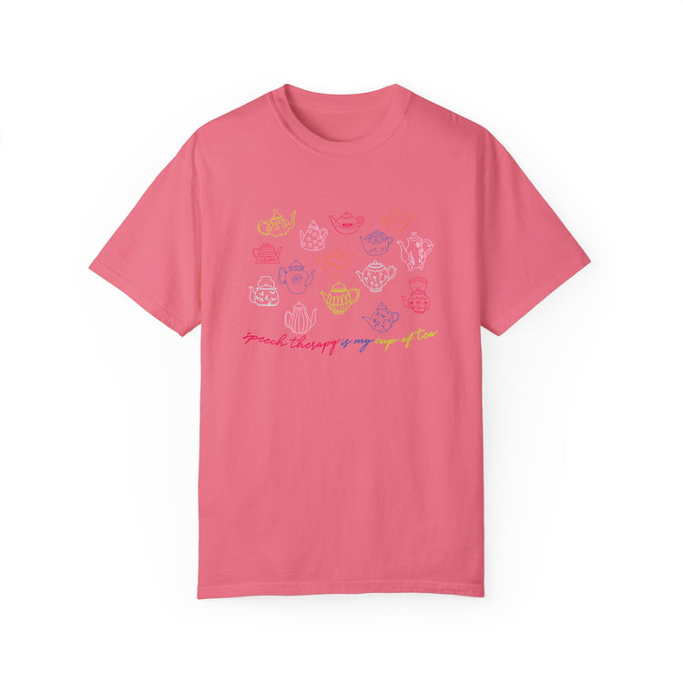 speech therapy is my cup of tea comfort colors tee