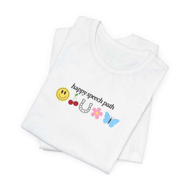 happy speech path tee