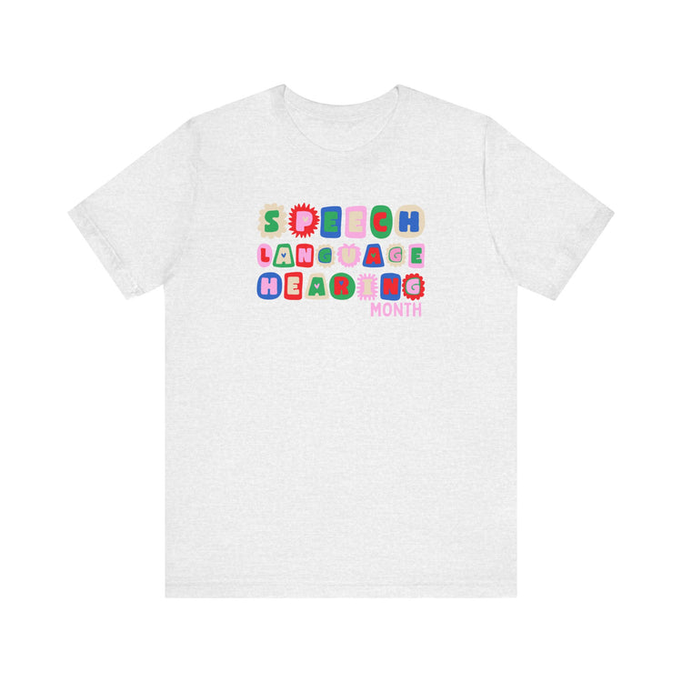 NSLHM block letters tee