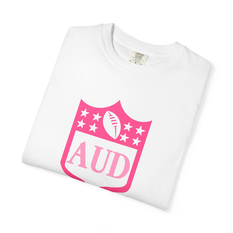 AUD football crest comfort colors tee