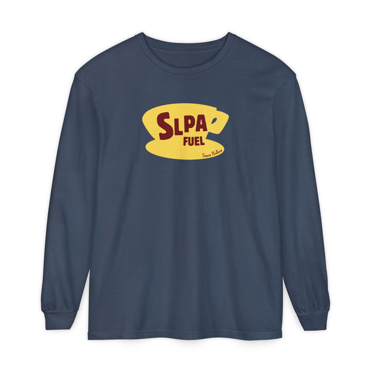 slpa fuel yellow coffee cup long sleeve tee