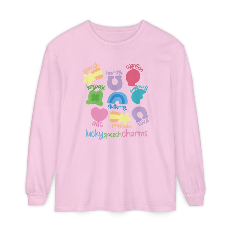 lucky speech charms long sleeve tee