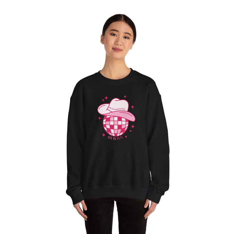 OT cowboy disco crewneck