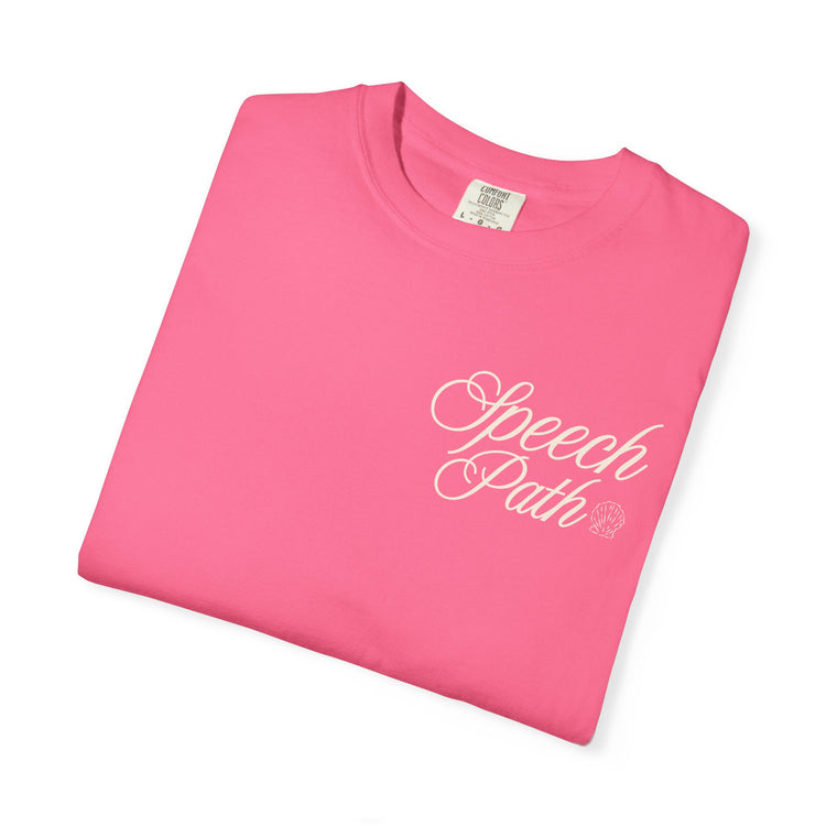 speech path high tides front/back comfort colors tee