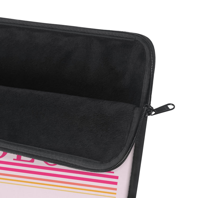 speech pathology pink lines laptop sleeve