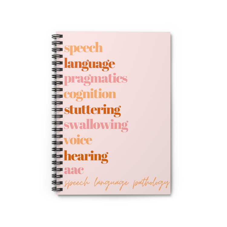 SLP scope notebook - ruled line