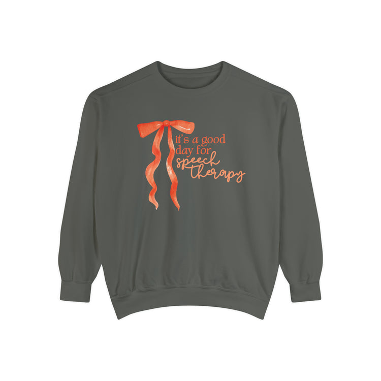 it's a good day for speech comfort colors crewneck