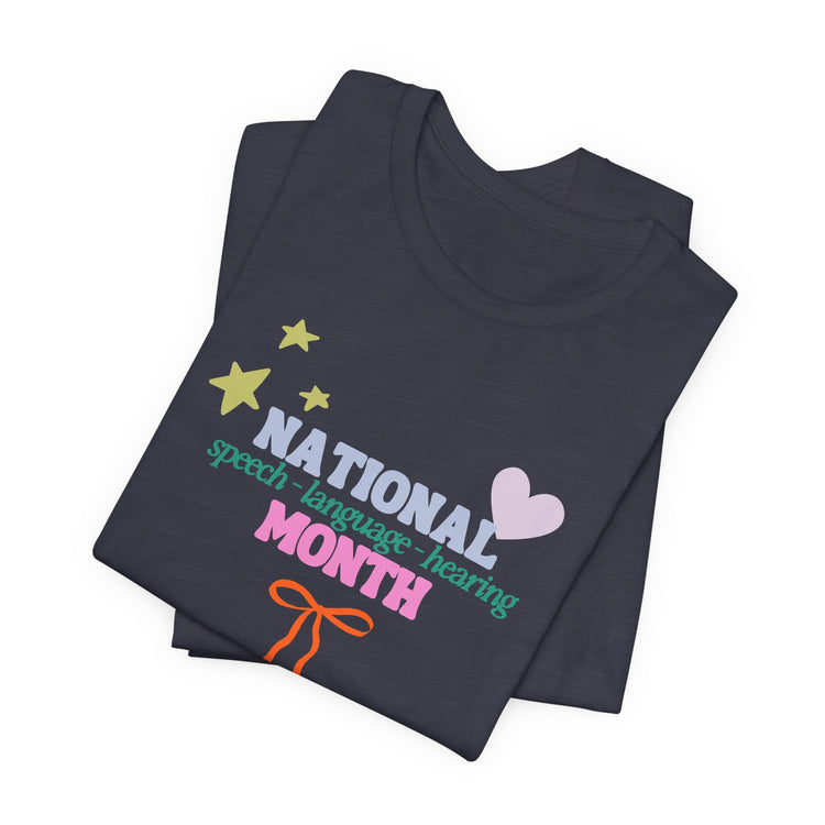 NSLHM colorful bow short sleeve tee