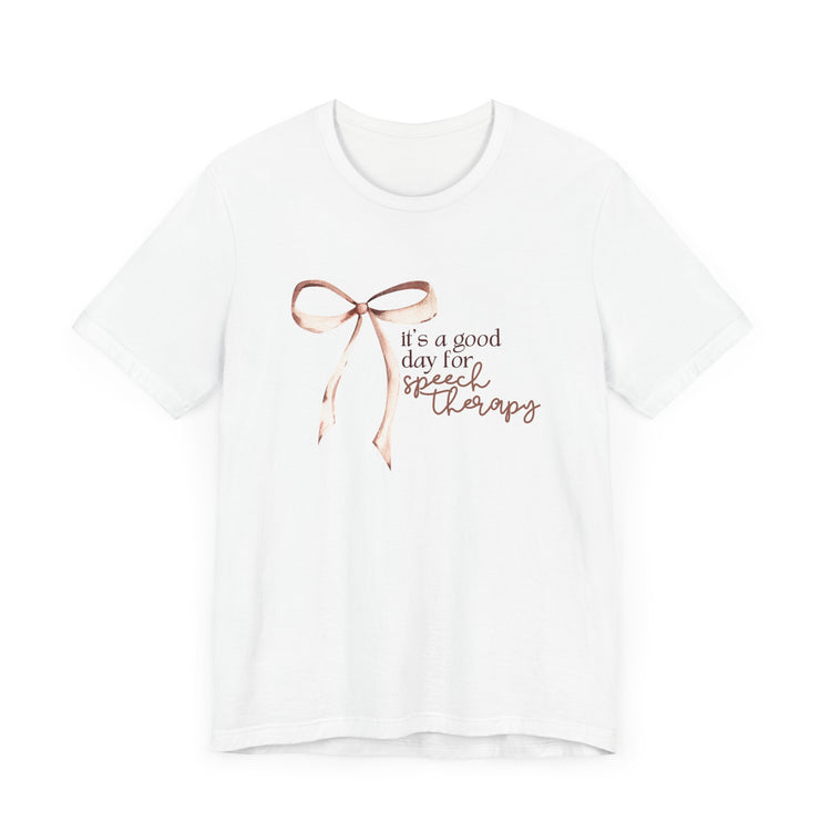 neutral it's a good day for speech short sleeve tee