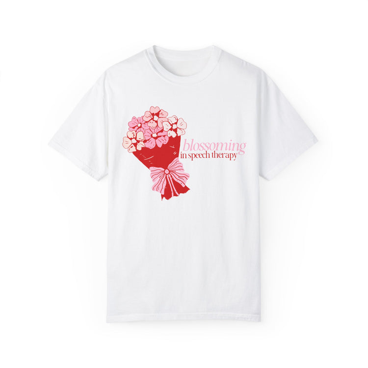 blossoming comfort colors tee
