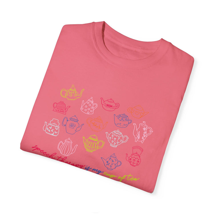 speech therapy is my cup of tea comfort colors tee