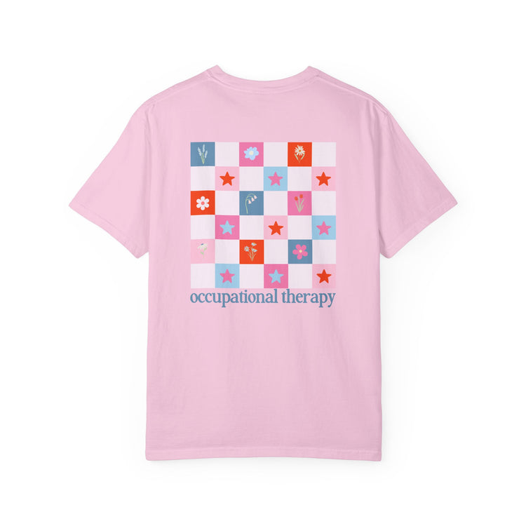 bloom in OT front/back comfort colors tee