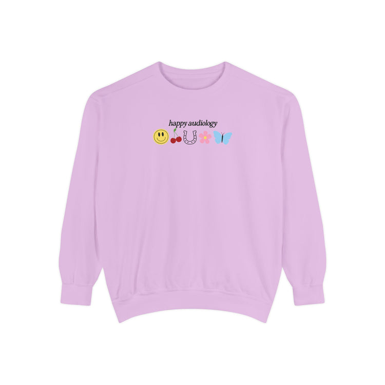 happy audiology comfort colors crewneck